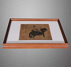 朗县书画装裱配框服务案例